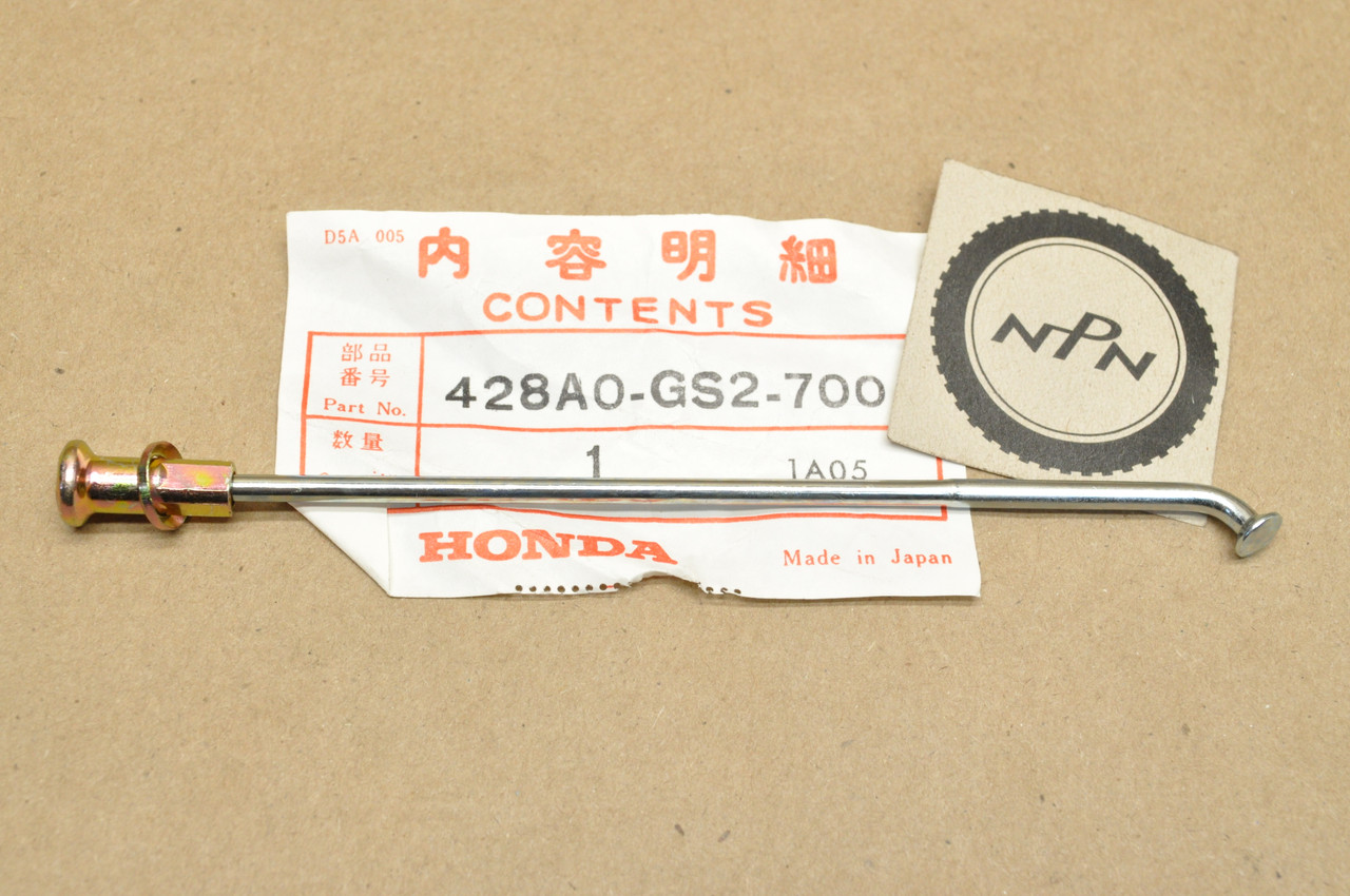NOS Honda 1988-91 CR80 R Rear Wheel Spoke & Nipple Set A 428A0-GS2-700