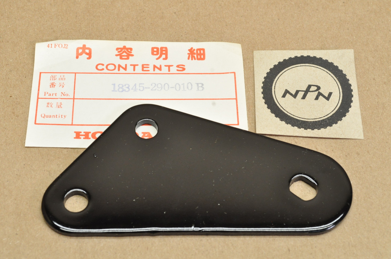 NOS Honda CL350 Exhaust Muffler Front Mount Bracket in Black 18345-290-010 B