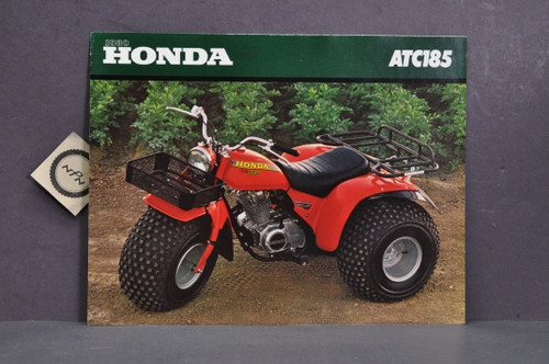 Vintage NOS 1980 Honda ATC185 Three Wheeler Brochure