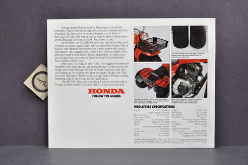Vintage NOS 1980 Honda ATC185 Three Wheeler Brochure