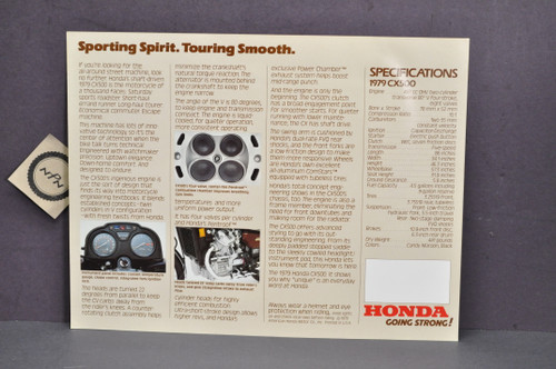 Vintage NOS 1979 Honda CX500 Brochure Spec Sheet Flyer
