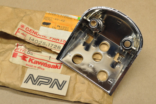 NOS Kawasaki EN450 VN700 VN750 ZG1200 ZL1000 License Lamp Cover 14025-1728