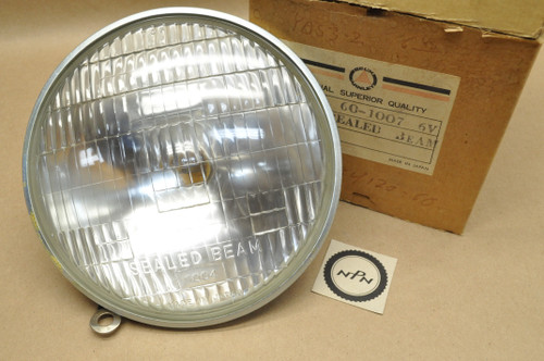 NOS Yamaha 1962 YDS2 YM1 1965-66 YDS3 Head Light Lens Sealed Beam 6V 35/25W 152-84120-60