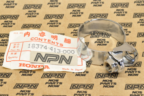 NOS Honda CB400 CB450 CM450 CX650 VT500 Muffler Pipe Band Clamp 18374-413-000