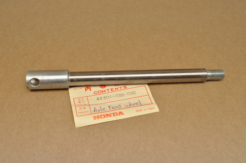NOS Honda CR250 M MR250 MT250 XL250 XL350 Front Wheel Axle 44301-329-000 NOS Honda CR250 M MR250 MT250 XL250 XL350 Front Wheel Axle 44301-329-000