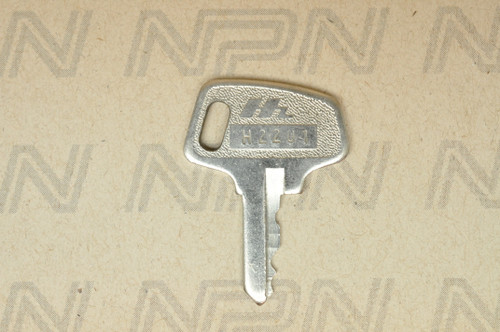 NOS Honda OEM Ignition Switch & Lock Key Single Groove H2201