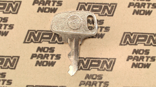 NOS Honda OEM Ignition Switch & Lock Key Double Groove Back H6306