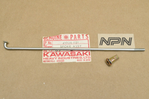 NOS Kawasaki 1971-73 F6 1971-75 F7 Wheel Outer Spoke & Nipple 41028-031