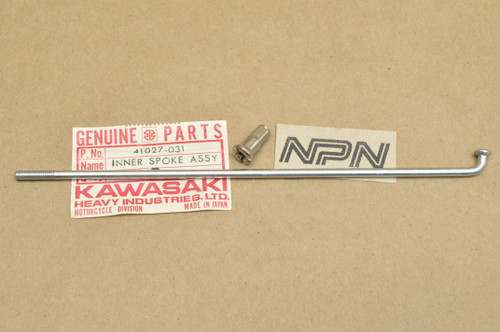 NOS Kawasaki 1971-75 F7 Front Wheel Inner Spoke & Nipple 41027-031
