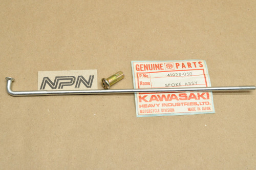 NOS Kawasaki 1973-75 F11 1973 F11M Front Wheel Outer Spoke & Nipple 41028-050