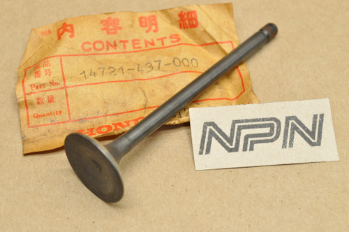NOS Honda ATC200 CB125 TRX200 XL185 XL200 XR200 Exhaust Valve 14721-437-000