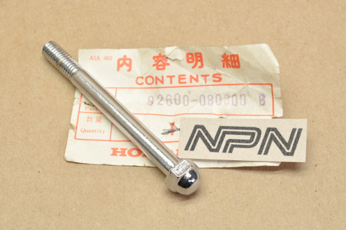 NOS Honda CB550 CB750 CM400 CM450 CX500 Rear Bumper Cap Bolt 92600-08080-0B