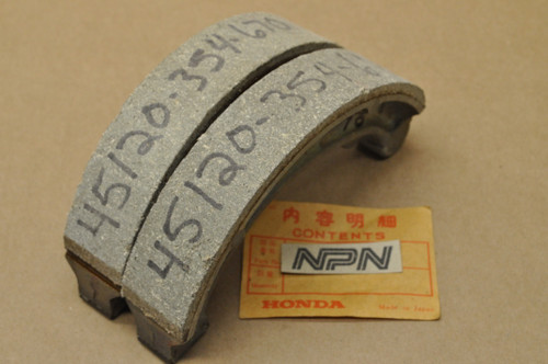 NOS Honda CA175 CB175 CL175 CL200 SL350 Front Brake Shoe Pad Set 45120-354-670