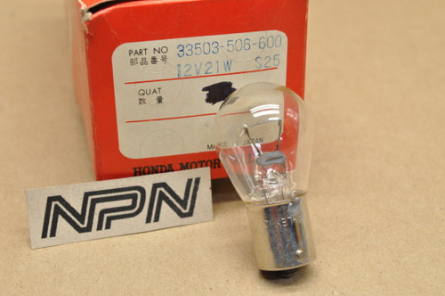 NOS Honda CH150 CH250 GL1500 VT1100 VT600 VT750 12V 21W Bulb 33503-506-600