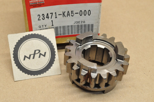 NOS Honda 1981 CR450 R Elsinore Counter Shaft Fourth 4th Gear 19T 23471-KA5-000