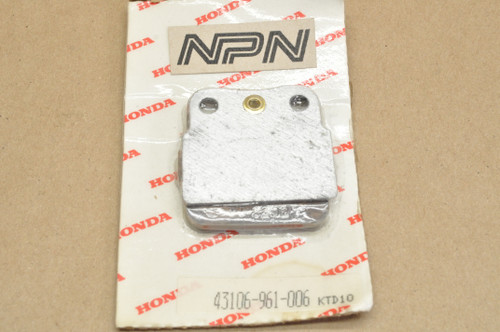 NOS Honda ATC200 X ATC250 R ATC350 X Rear Brake Pad for 1 Caliper 43106-961-006