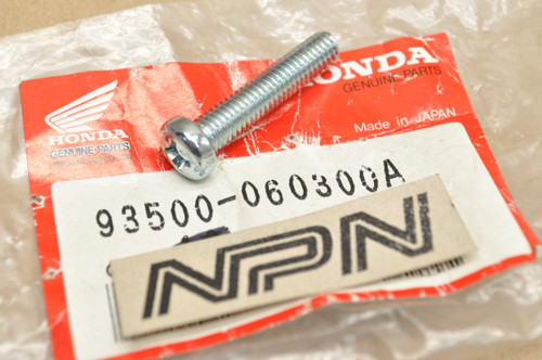 NOS Honda ATC110 CA72 CA95 CB450 CB92 CT90 MT125 XL175 Pan Screw 93500-06030-0A