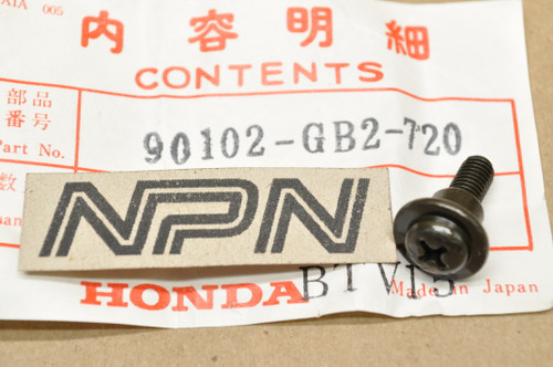NOS Honda CBR1000 CH250 GL1500 NB50 NQ50 PC800 SE50 Pan Screw 90102-GB2-720