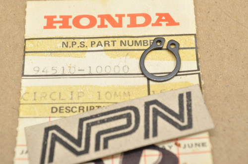 NOS Honda ATC350 CB450 CL450 TRX350 XL350 XL600 XR250 Circlip 94510-10000
