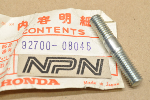 NOS Honda CB350 F CB400 F XL250 XL350 Cylinder or Caliper Stud Bolt 92700-08045