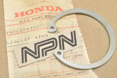 NOS Honda CB450 CL350 CL77 FT500 SL350 VF500 XL350 XL500 Circlip 94521-47000