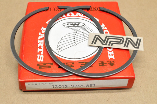 NOS Honda 1985 FL350 R Odyssey .50 Oversize Piston Ring Set 13013-VM0-681