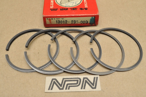 NOS Honda CA175 CL175 Std Size Piston Set Ring for 2 Pistons = 5 Rings 13012-235-000