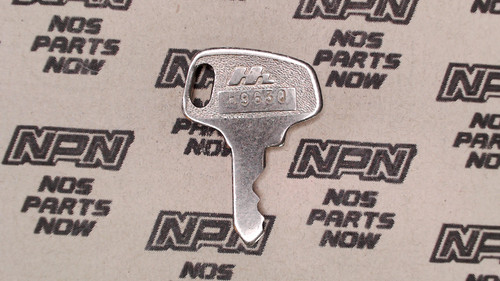 NOS Honda OEM Ignition Switch & Lock Key Double Groove Back H9630