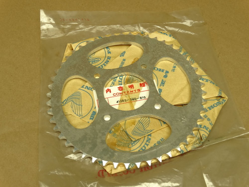 NOS Honda CR125 M Rear Chain Drive Sprocket 49T Aluminum  41202-360-810