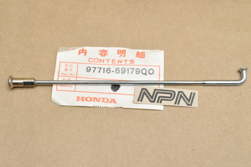 NOS Honda XL125 S XL185 S XR200 Rear Wheel Spoke BS & Nipple 97716-69179-Q0
