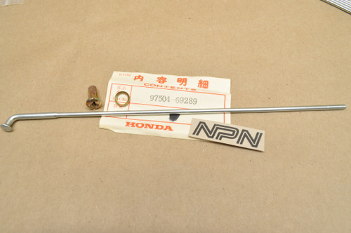 NOS Honda SL350 K2 Front Wheel Spoke with Nipple & Washer 97504-69289