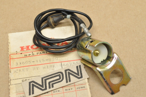 NOS Honda 1978 CX500 Right Rear Turn Signal Wire Socket 33605-415-000