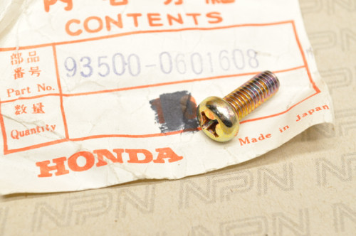 NOS Honda 1982 ATC250 R 1978-79 CB400 TI CB400TII Hawk Screw 93500-06016-08