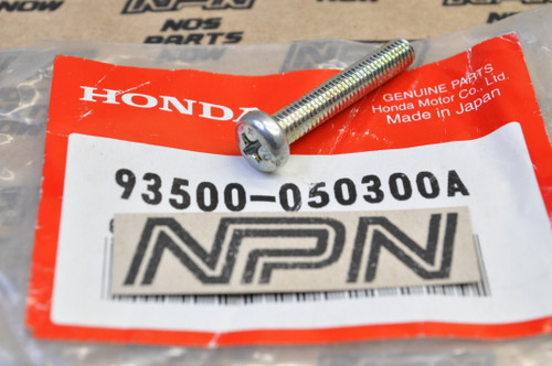 NOS Honda C100 CB400 CM91 NX50 PA50 XL250 XL500 XL600 Screw 93500-05030-0A