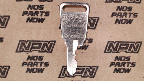 NOS Honda OEM Ignition Lock and Switch Key Single Groove H1022