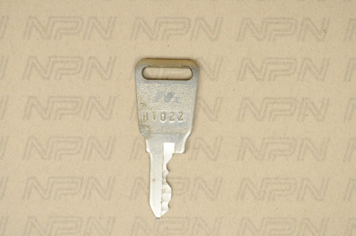 NOS Honda OEM Ignition Lock and Switch Key Single Groove H1022