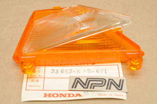 NOS Honda 1984 CH125 1985 CH150 CH150D Elite Left Turn Signal Lens 33652-KJ9-671