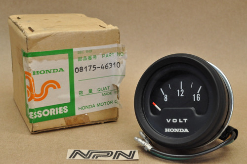 NOS Honda Hondaline Accessories GL1100 Gold Wing Volt Meter Gauge 08175-46310