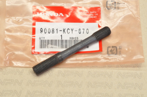 NOS Honda 1996-2004 XR400 R Cylinder Stud Bolt 10 x 60 90081-KCY-670