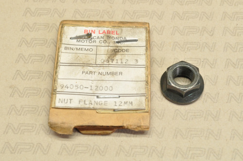 NOS Honda ATC250 CB550 CB700 CB750 CBR1000 CR125 CR250 Nut 94050-12000
