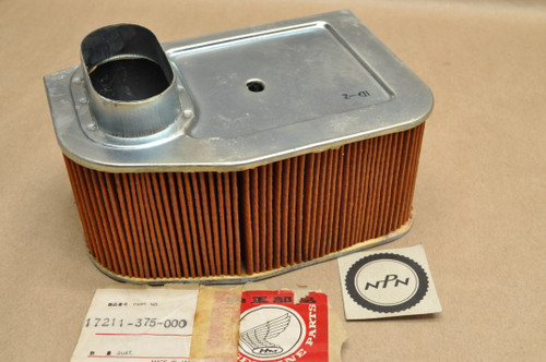 NOS Honda 1975-76 CB500 T Right Side Air Filter Cleaner Element 17211-375-000