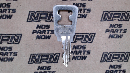 Vtg Used OEM Honda Ignition Switch & Lock Key Ward Cut Double Groove Back H6069