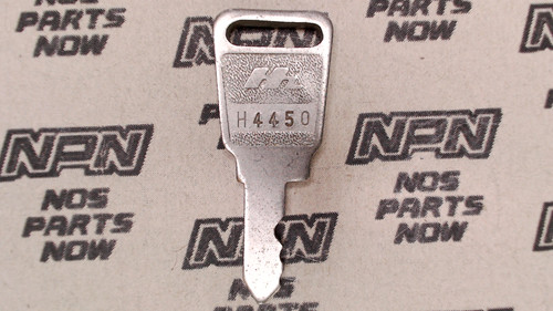 OEM NOS Honda Ignition Switch & Lock Key Double Groove Back H4450