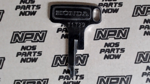NOS Honda OEM Ignition Switch & Lock Key Ward Cut Single Groove T1729