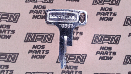 NOS Honda OEM Ignition Switch & Lock Key Ward Cut Single Groove T3364