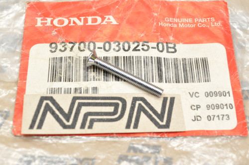 NOS Honda C100 CB350 CB750 CL450 CM450 CT90 XL250 XL75 Screw 93700-03025-0B
