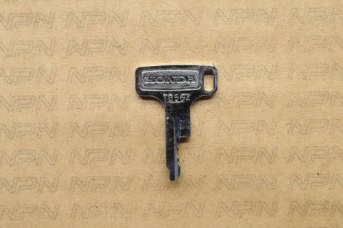 NOS Honda OEM Double Groove Ward Cut Ignition Switch & Lock Key T3564