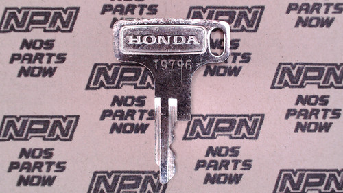 NOS Honda OEM Ignition Switch & Lock Key Ward Cut Double Groove T9796