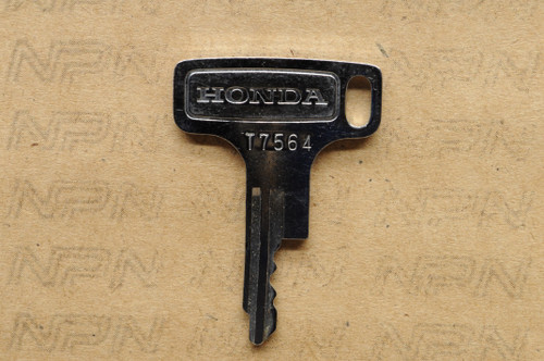 NOS Honda OEM Double Groove Ward Cut Ignition Switch & Lock Key T7564
