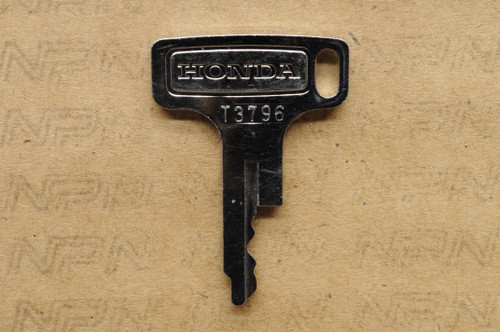 NOS Honda OEM Double Groove Ward Cut Ignition Switch & Lock Key T3796